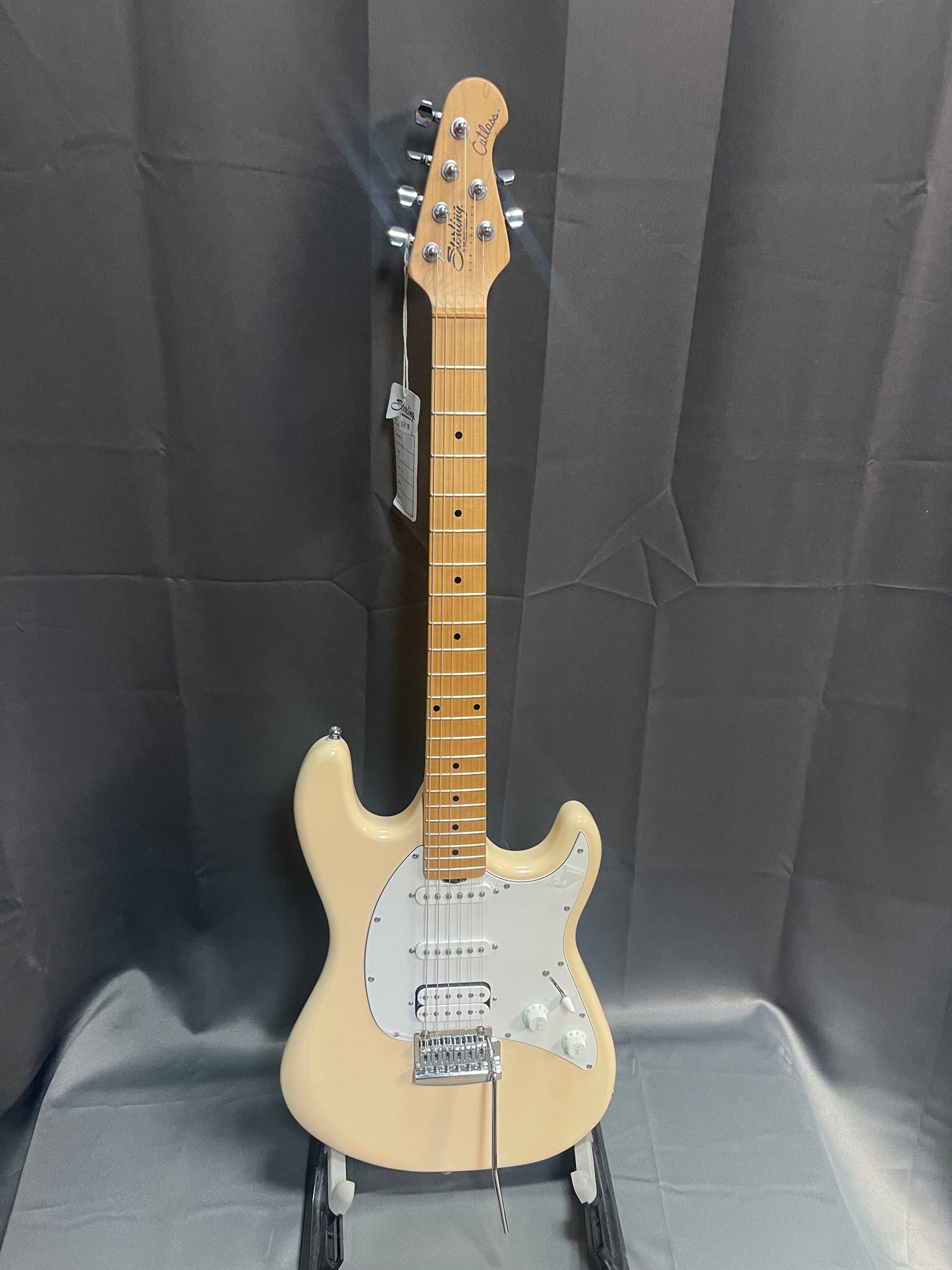 Sterling by Music Man S.U.B. Cutlass HSS Electric Guitar - Vintage Cream